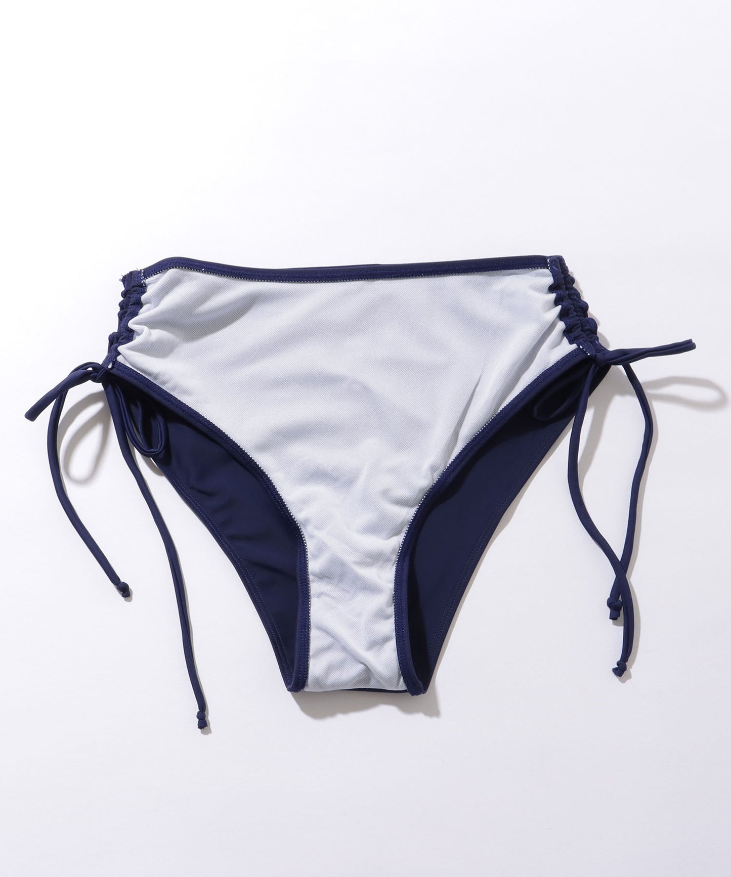【2点セット】 ソリッドカラー カシュクール風 Vネック ビキニ