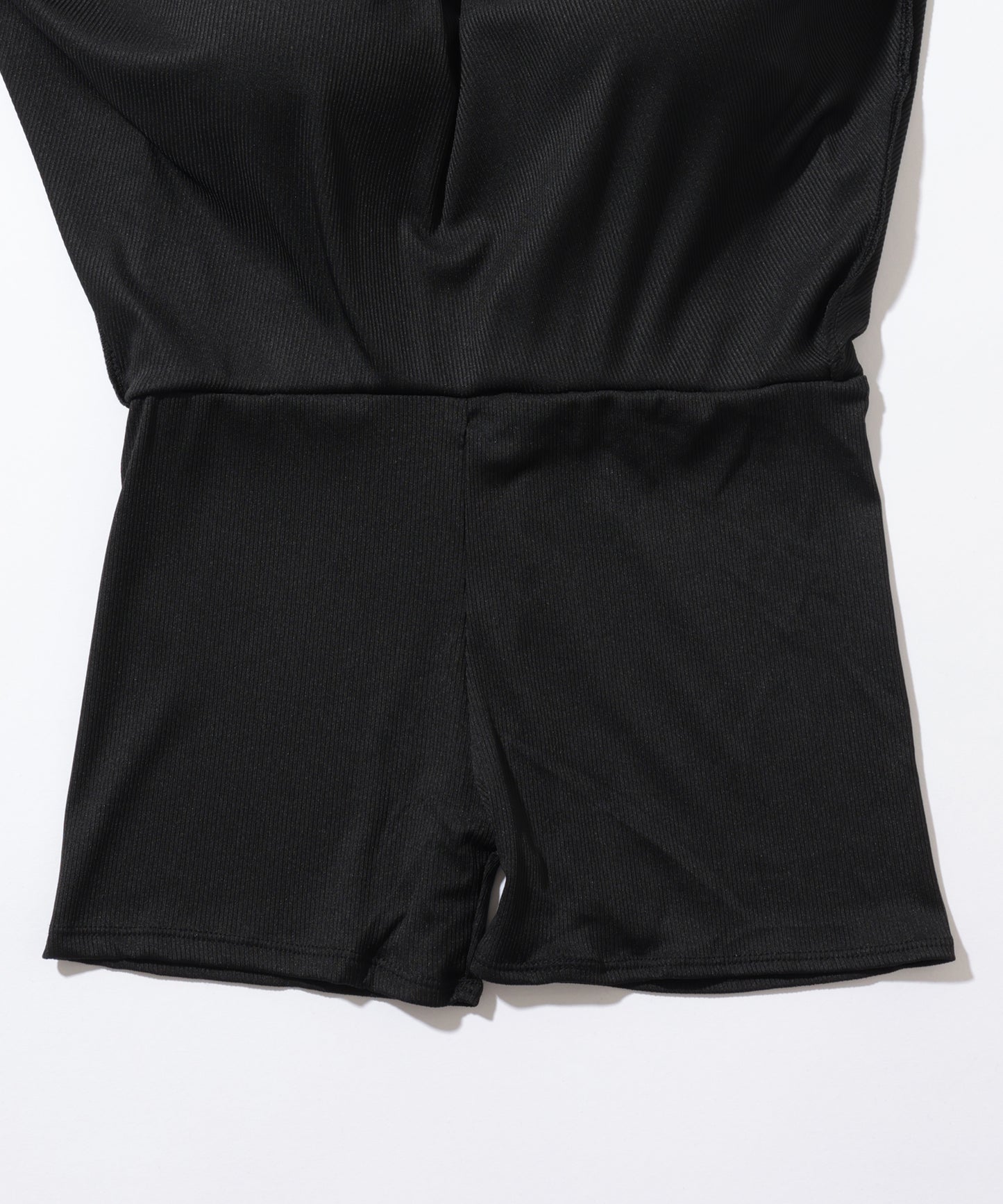 バイカラー ショルダー リボン スイム ワンピース