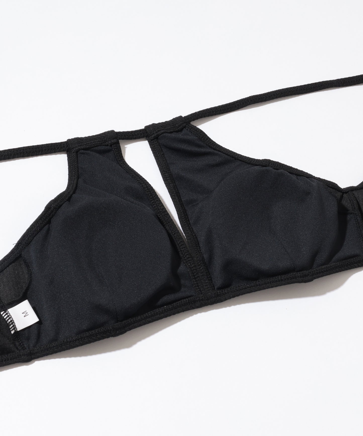 【2点セット】ソリッドカラー カットアウト ロング ストラップ ビキニ