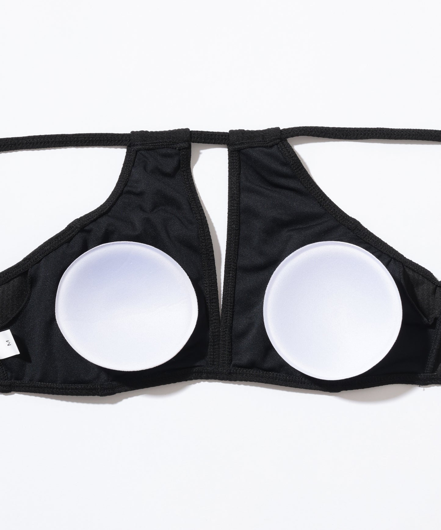 【2点セット】ソリッドカラー カットアウト ロング ストラップ ビキニ