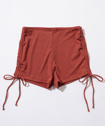 【2点セット】ソリッドカラー リブ ホルター タンキニ