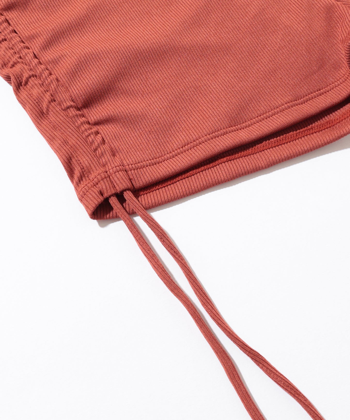 【2点セット】ソリッドカラー リブ ホルター タンキニ