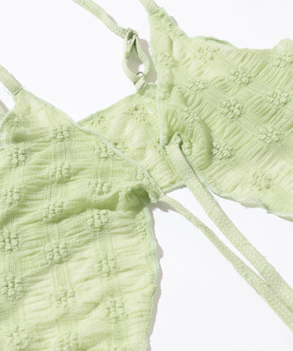 【4点セット】シアー レイヤード付き ベーシック ビキニ