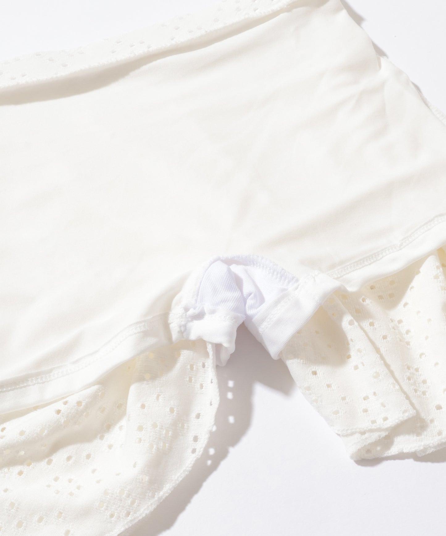 【2点セット】2WAY カットレース パフスリーブ オフショル タンキニ