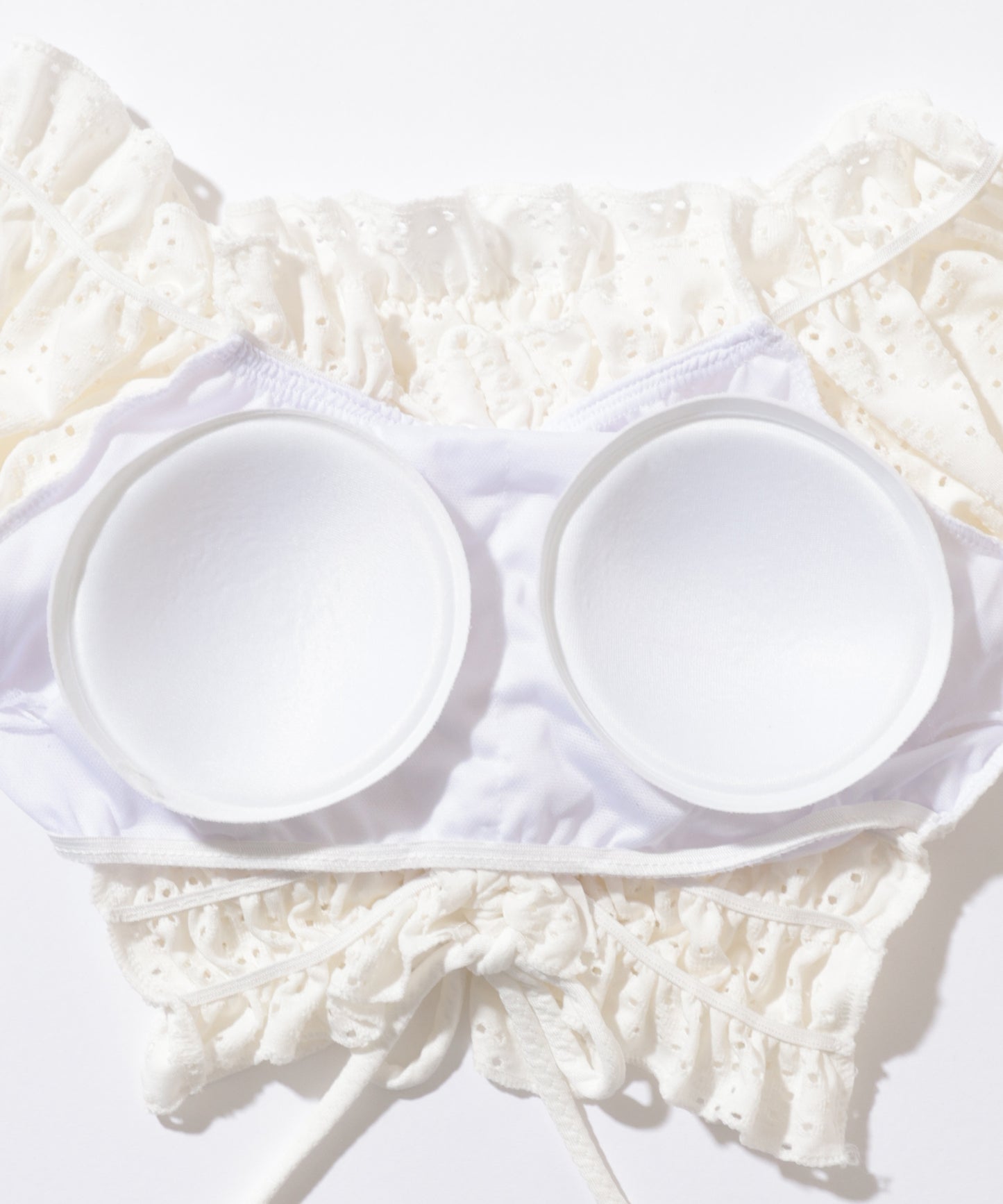 【2点セット】2WAY カットレース パフスリーブ オフショル タンキニ