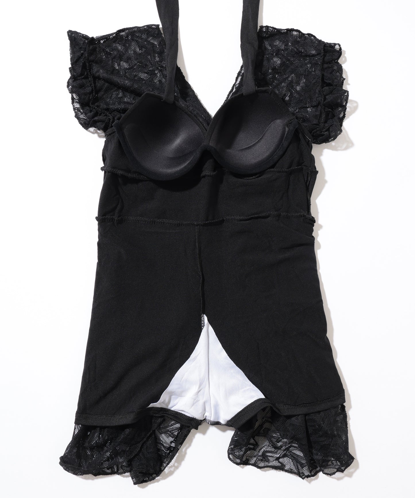 Vネック レース ホルター ワンピース スイムウエア