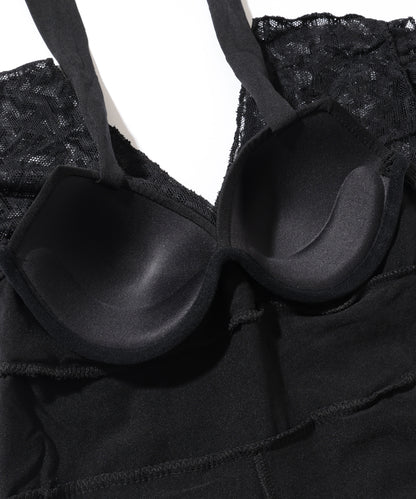 Vネック レース ホルター ワンピース スイムウエア