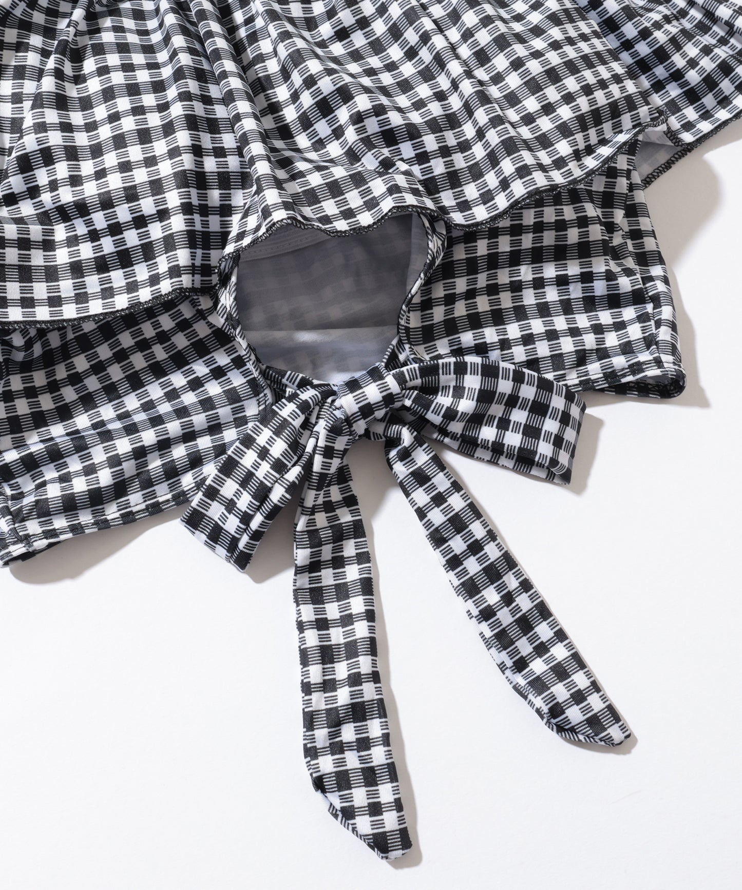 【2点セット】チェック柄 オフショル スカート タンキニ