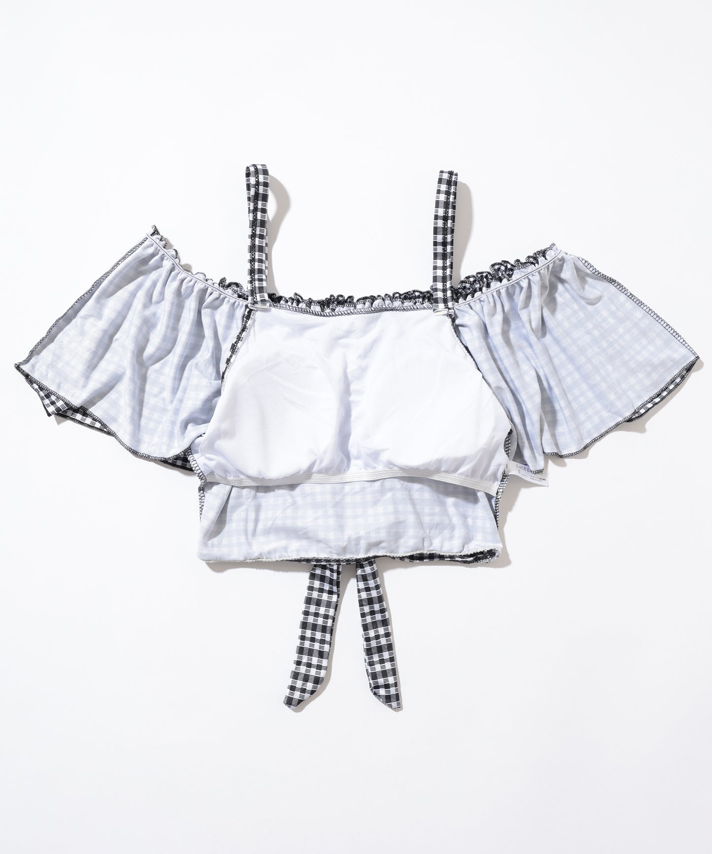 【2点セット】チェック柄 オフショル スカート タンキニ