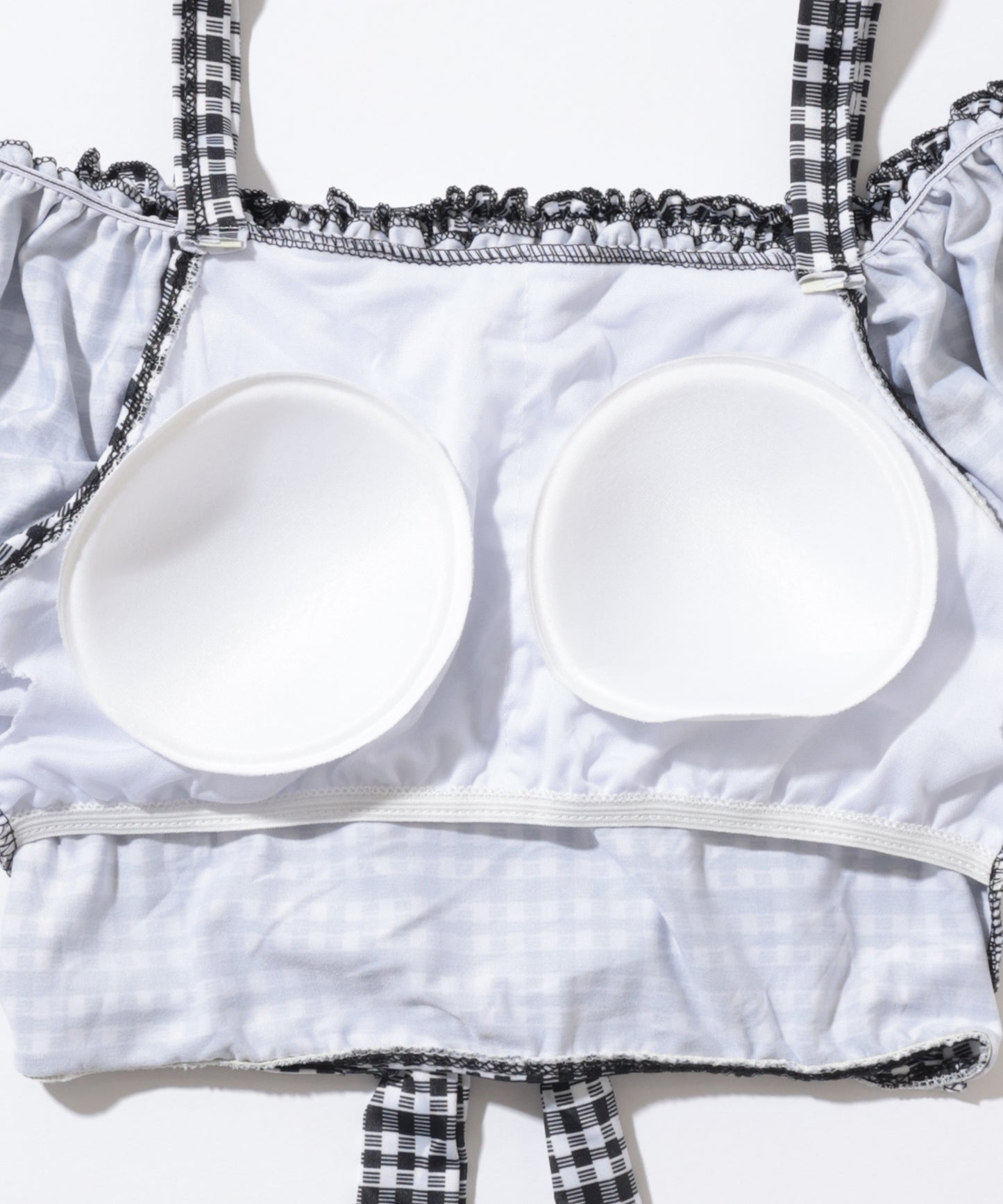 【2点セット】チェック柄 オフショル スカート タンキニ