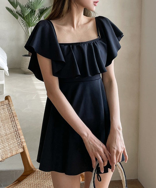 2WAY オフショル フリル ワンピース スイムウエア