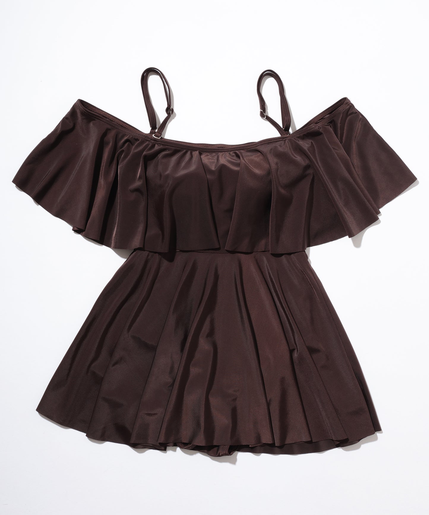 2WAY オフショル フリル ワンピース スイムウエア