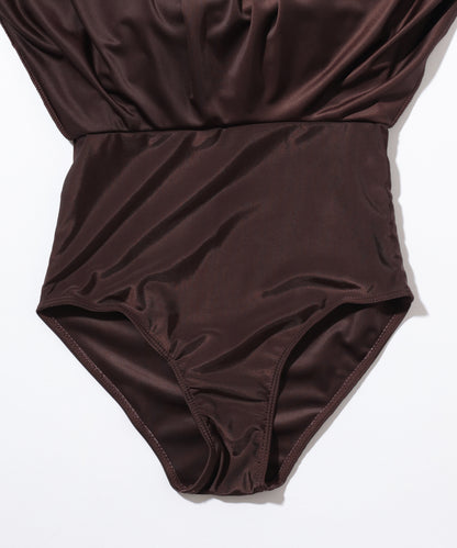 2WAY オフショル フリル ワンピース スイムウエア