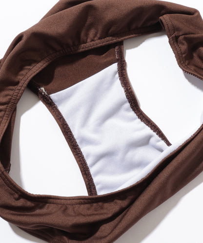 【4点セット】レース カバートップ付き ベーシック ホルター ビキニ