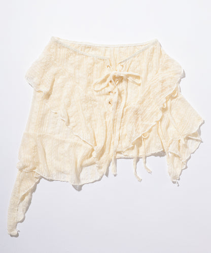 【4点セット】レース カバートップ付き ベーシック ホルター ビキニ