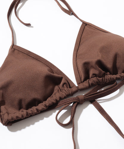 【4点セット】レース カバートップ付き ベーシック ホルター ビキニ