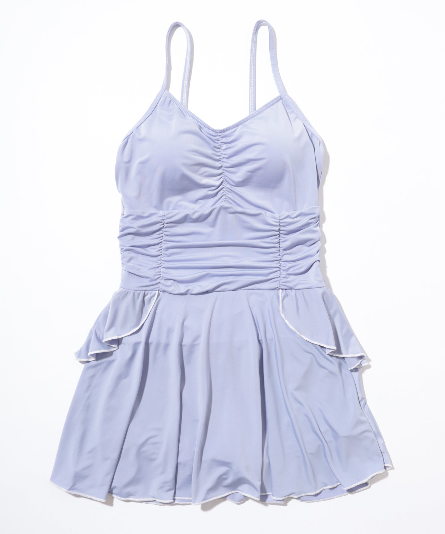 【2点セット】シアーボレロ付き シャーリング フリル ワンピース 水着