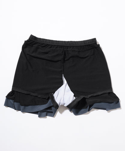 【2点セット】バイカラー ツイスト Tシャツ風 タンキニ