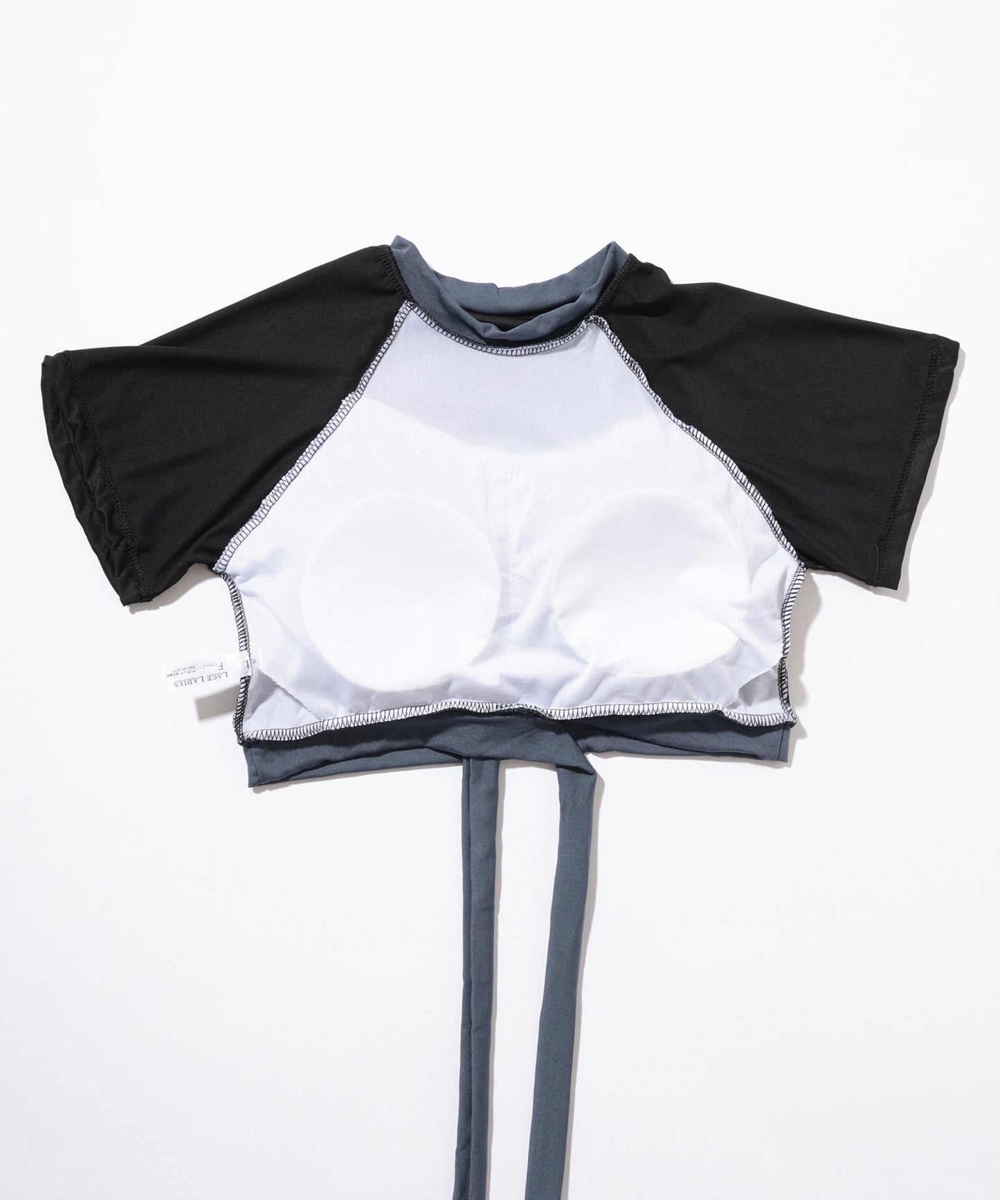 【2点セット】バイカラー ツイスト Tシャツ風 タンキニ