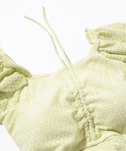 【2点セット】フリル ギャザー スカート タンキニ