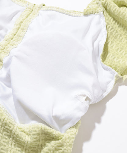 【2点セット】フリル ギャザー スカート タンキニ