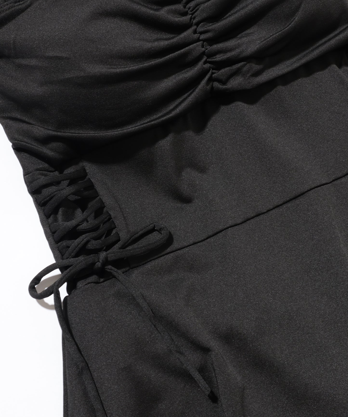 フリル ギャザー ハートネック ワンピース スイムウエア