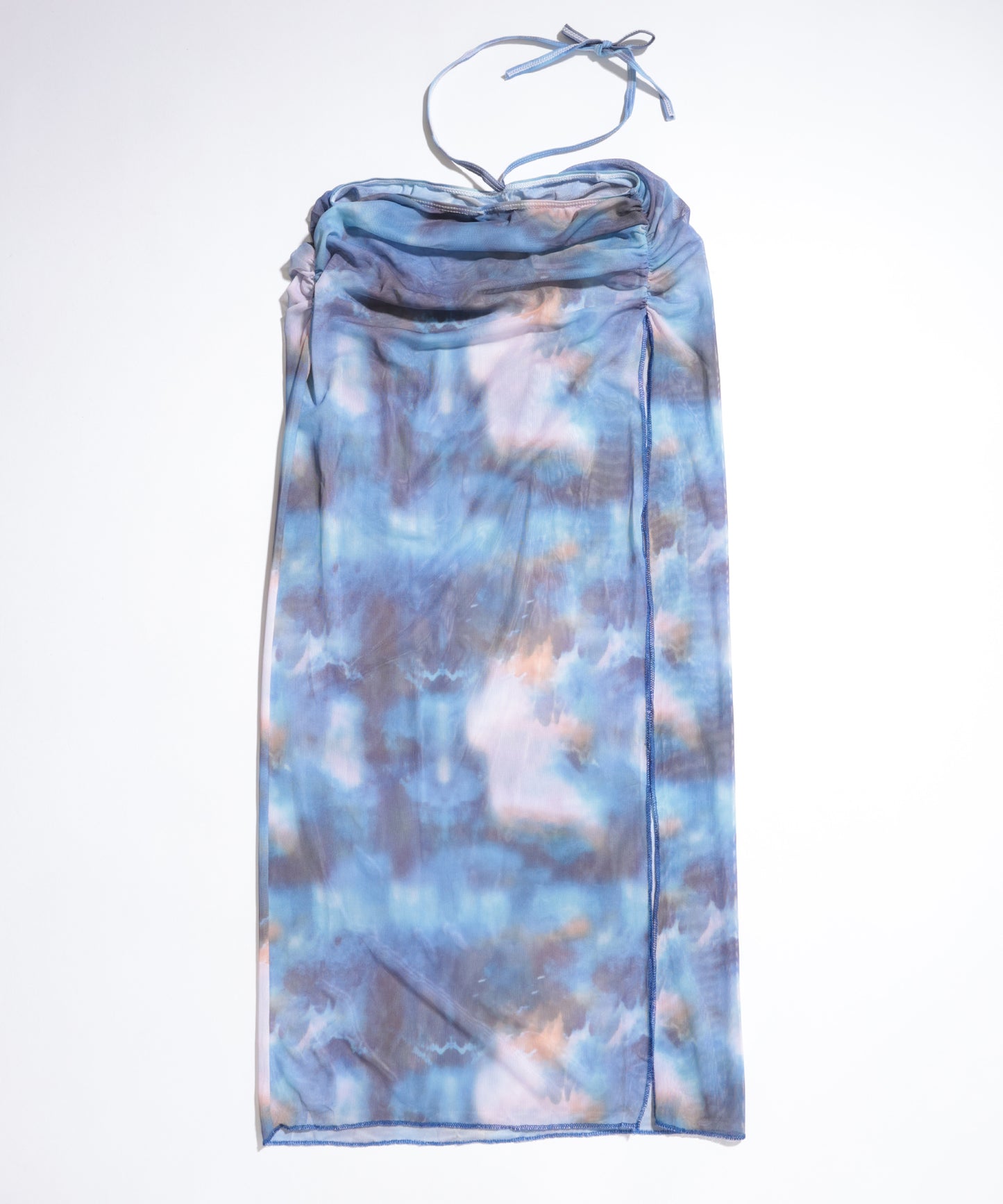 【4点セット】グラデーション プリント カバーアップ パレオ付き ビキニ