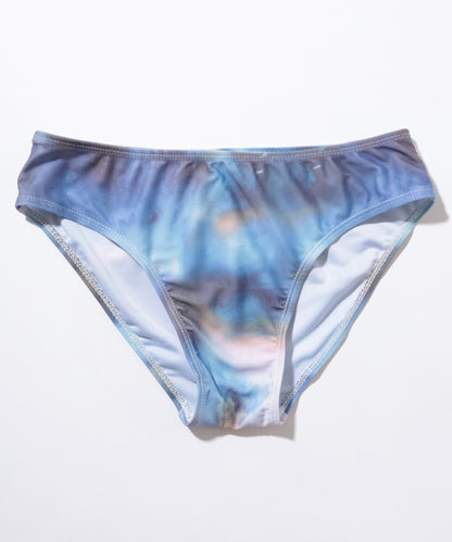 【4点セット】グラデーション プリント カバーアップ パレオ付き ビキニ