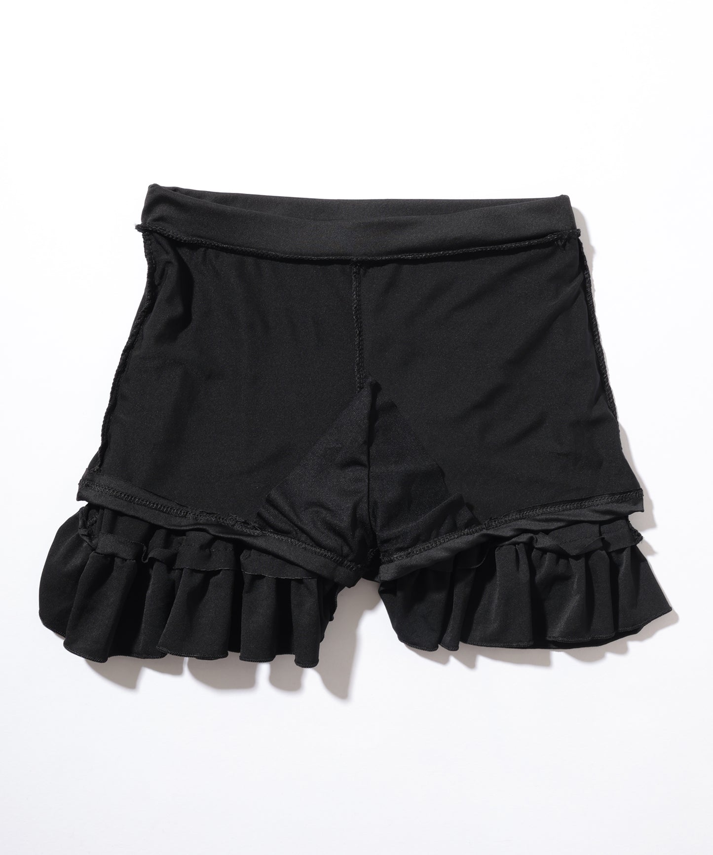 【2点セット】パフスリーブ フリル レースアップ セパレート 水着