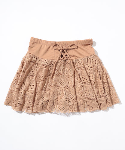 【2点セット】レース スクエアネック フレア セパレート 水着