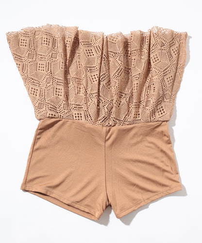 【2点セット】レース スクエアネック フレア セパレート 水着