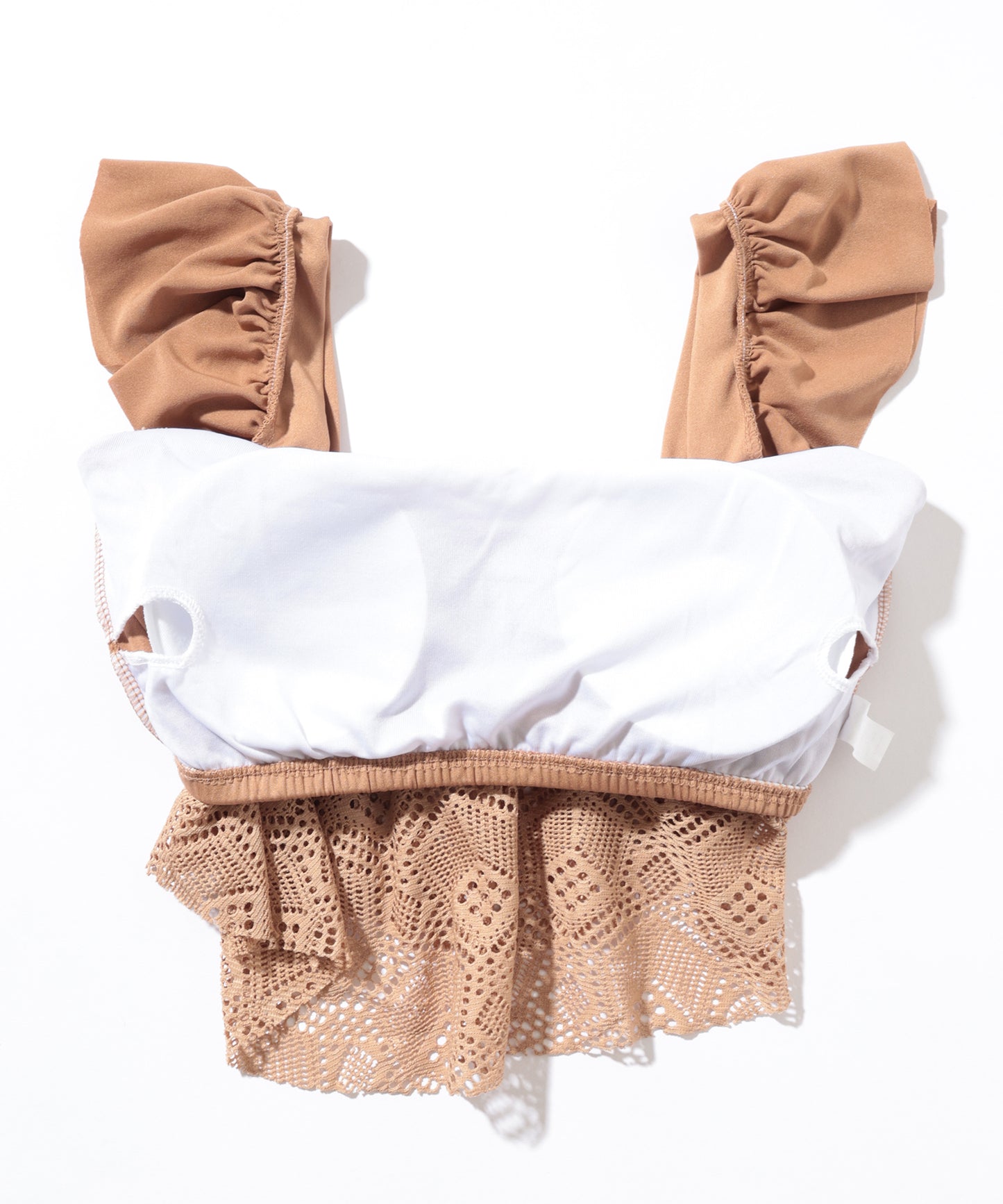 【2点セット】レース スクエアネック フレア セパレート 水着