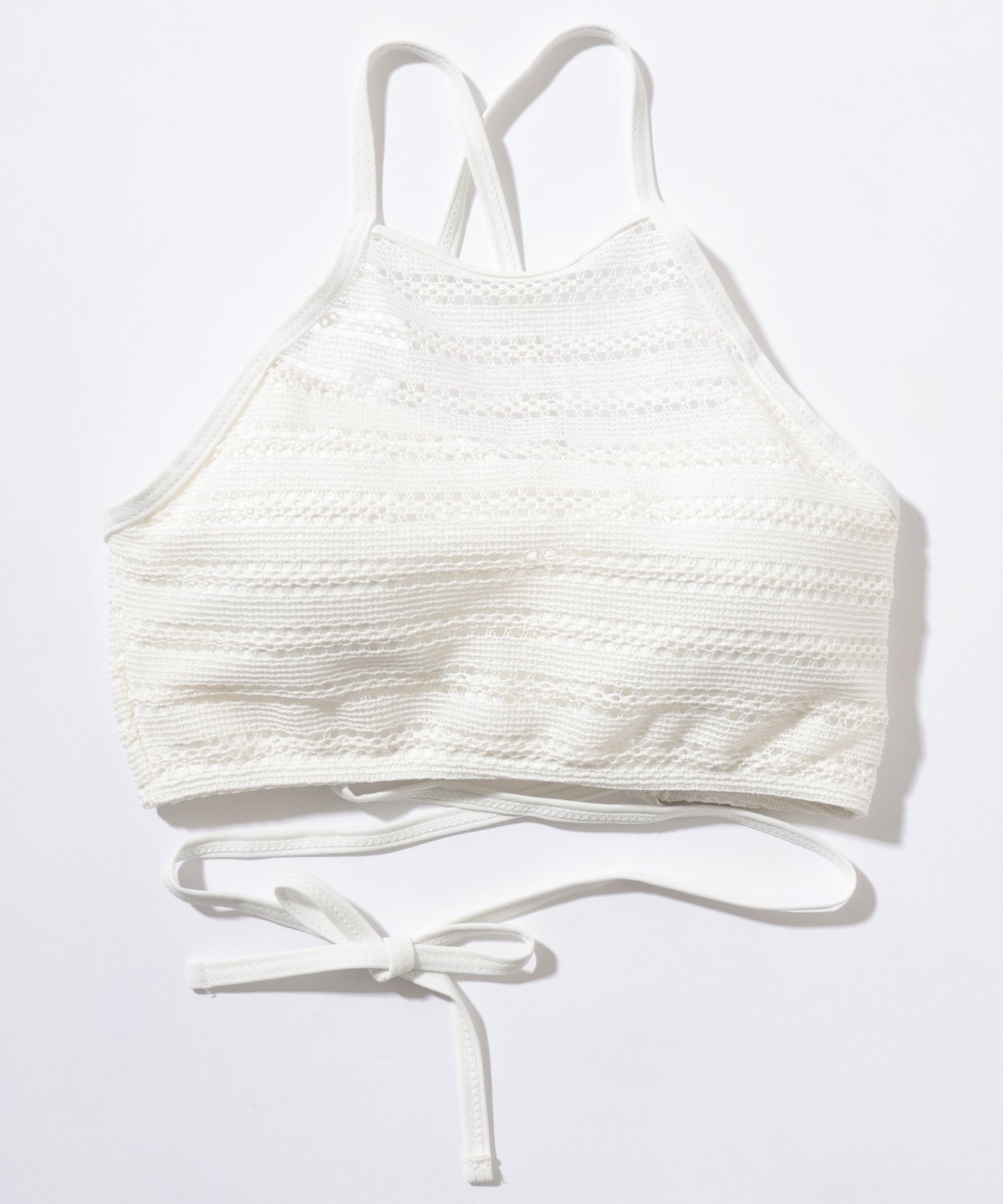 【2点セット】パンチングレース スカート付き ビキニ 水着