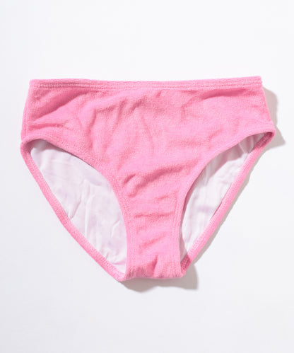 【3点セット】パイル ボーダー ショートパンツ付き ビキニ 水着