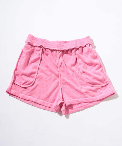 【3点セット】パイル ボーダー ショートパンツ付き ビキニ 水着