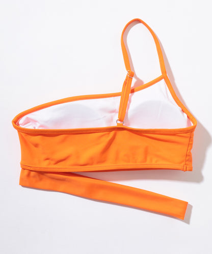 【2点セット】ワンショルダー アシンメトリー ハイウエスト ビキニ 水着