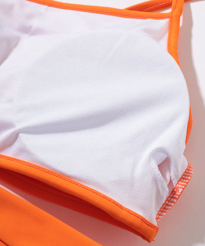 【2点セット】ワンショルダー アシンメトリー ハイウエスト ビキニ 水着