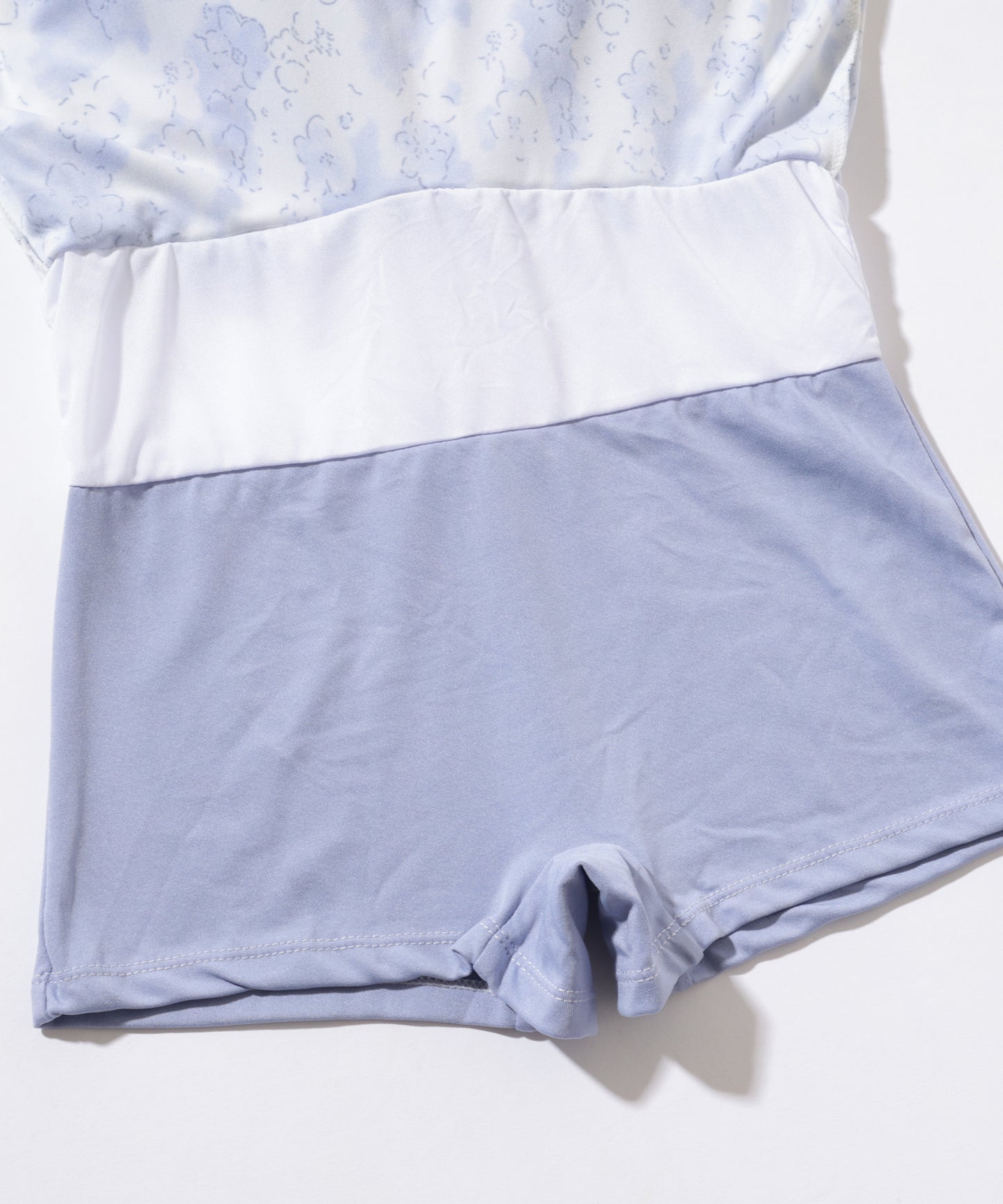 花柄 ビスチェ風 フリル ワンピース 水着