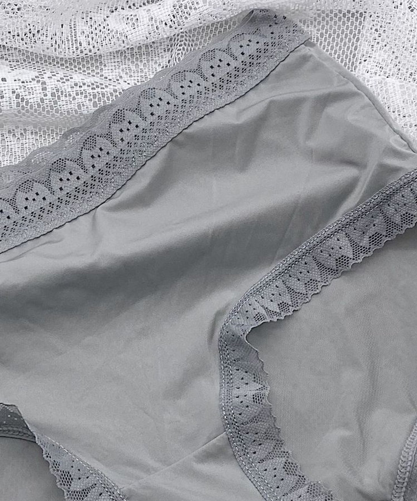 同色3枚組 キャットレース ビスコース レディースショーツ