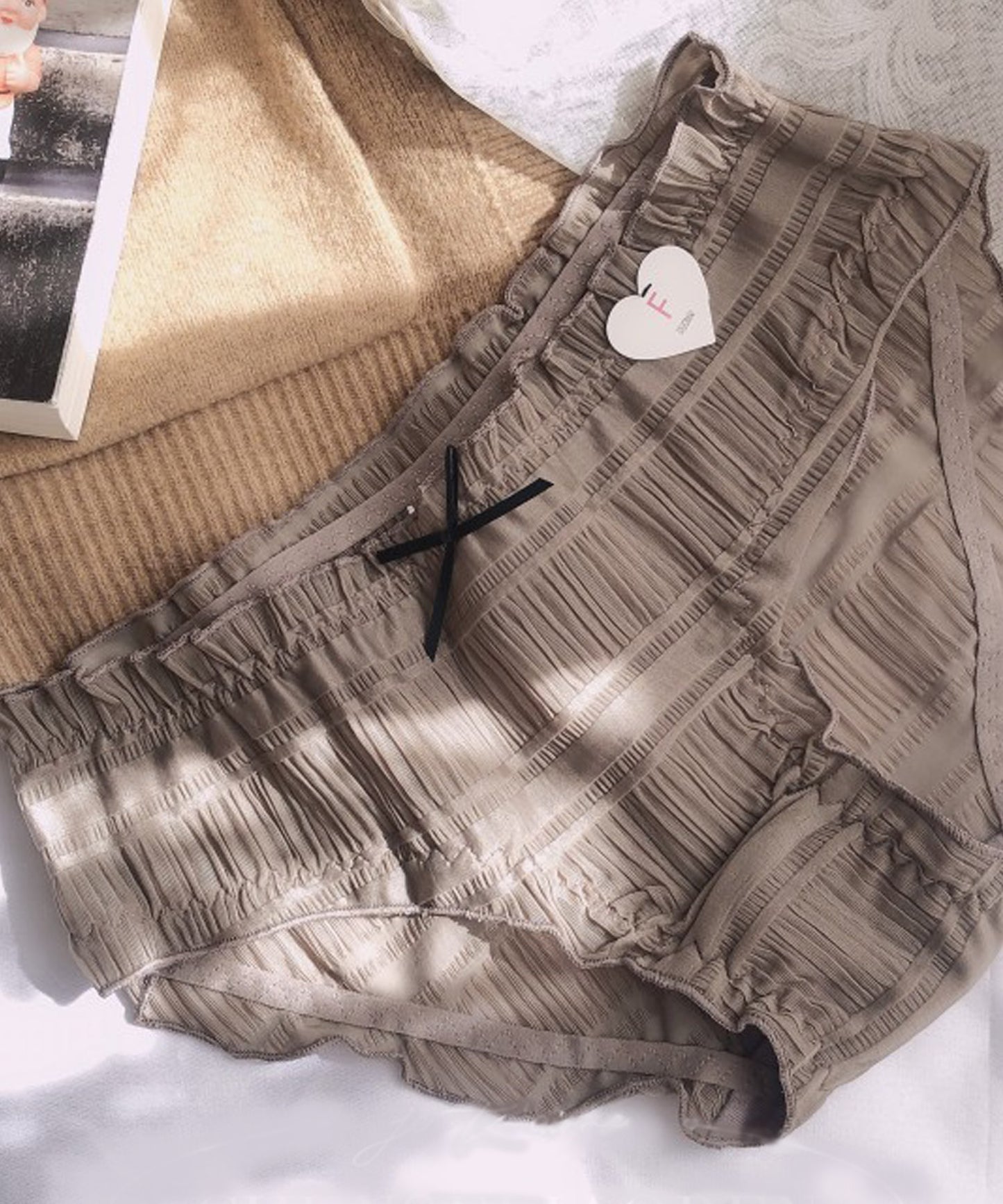 フリルギャザーショーツ 2枚組