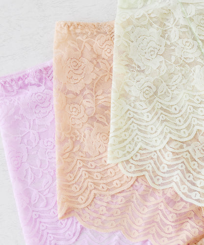 花柄 ストレッチ 総レース ショーツ