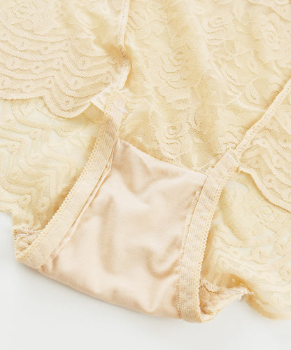 花柄 ストレッチ 総レース ショーツ