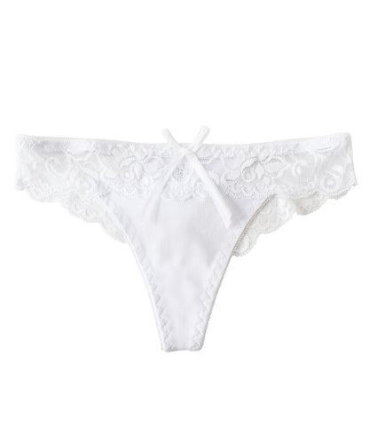 Tバック コットン セクシーレースショーツ
