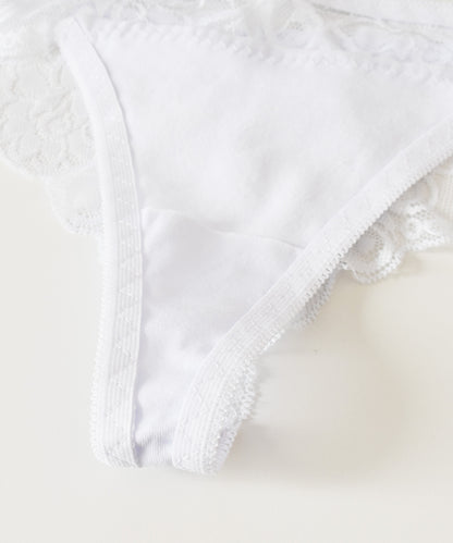 Tバック コットン セクシーレースショーツ
