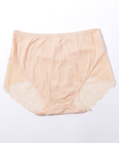 【5枚セット】 レースドッキング ボーイズレッグ リブ ショーツ