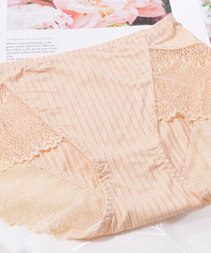【5枚セット】 レースドッキング ボーイズレッグ リブ ショーツ