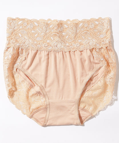 【6枚セット】ウエスト 切替 フラワーレース ショーツ