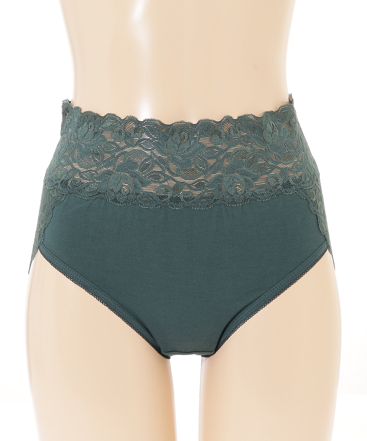 【6枚セット】ウエスト 切替 フラワーレース ショーツ