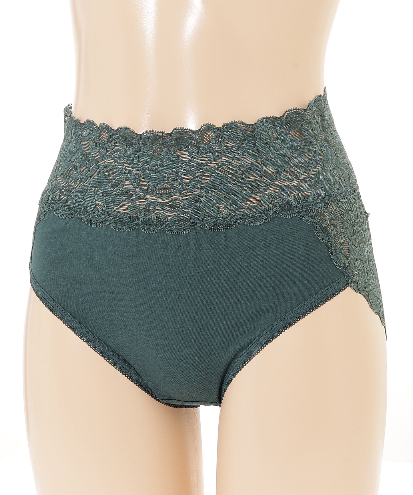 【6枚セット】ウエスト 切替 フラワーレース ショーツ