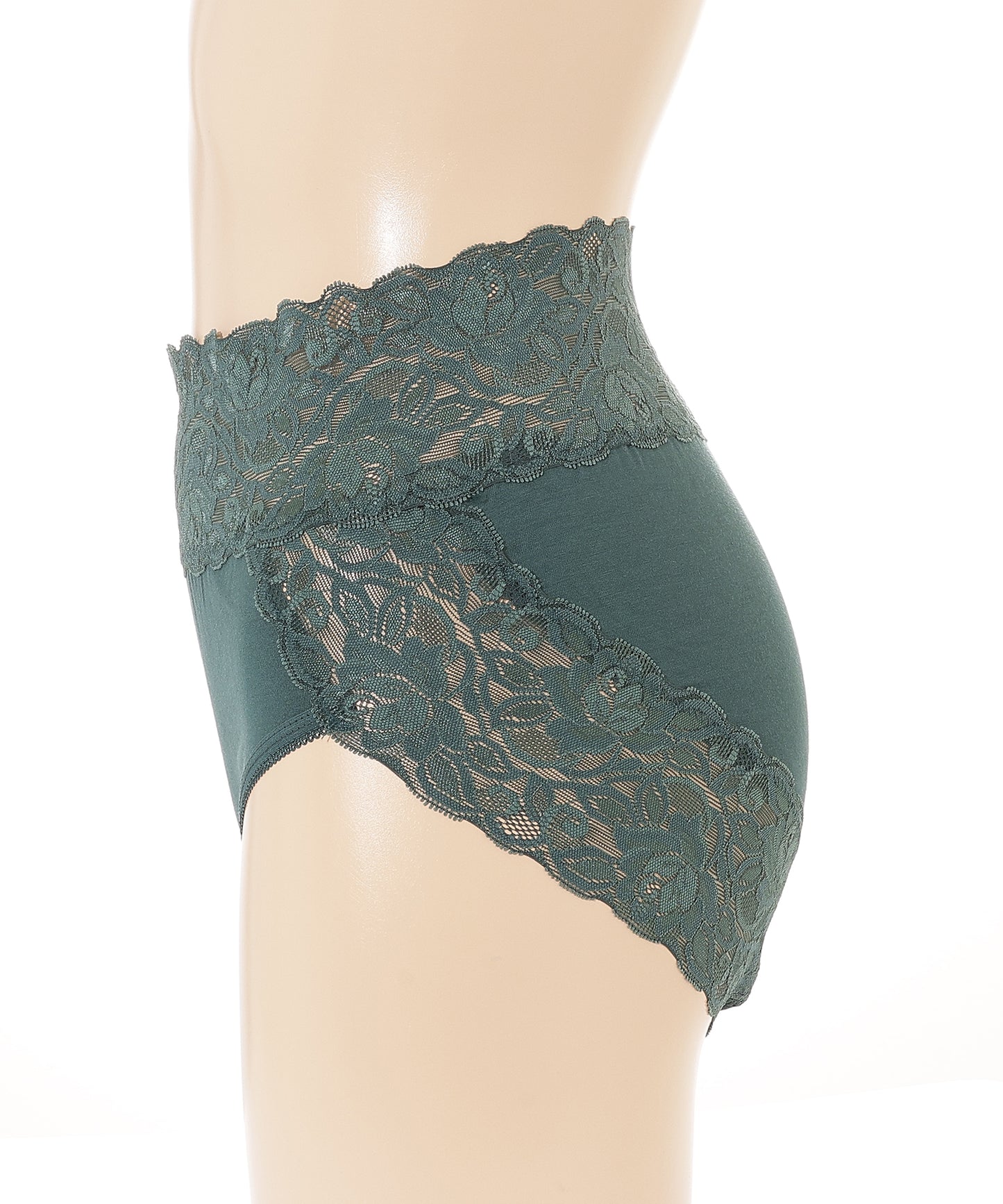 【6枚セット】ウエスト 切替 フラワーレース ショーツ